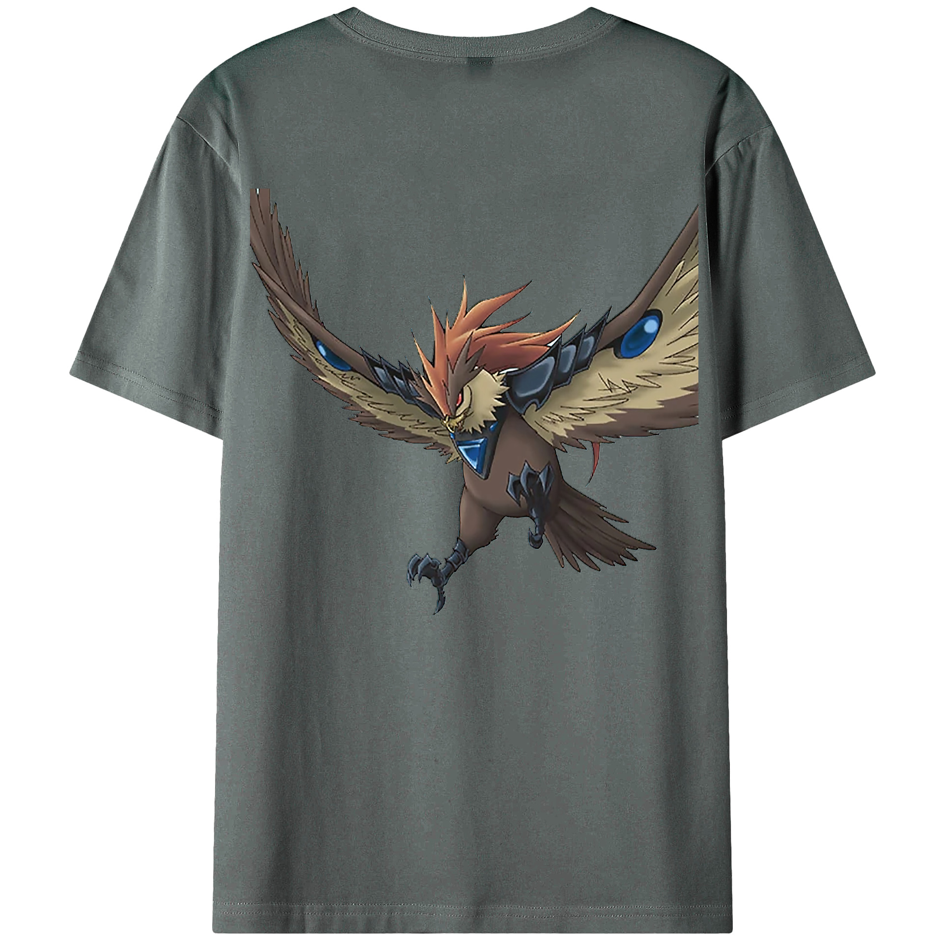 （画像用） 遊☆戯☆王 Yu-Gi-Oh! 綿100％ メンズ半袖Tシャツ（バックプリント） 通気性
